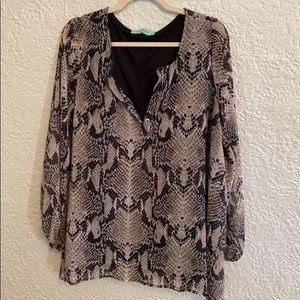 Karlie snake skin tunic